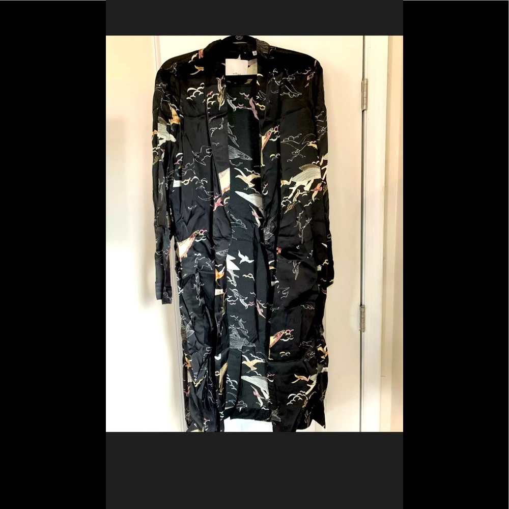 Aritzia Wilfred Japanese Silk Long Robe M
